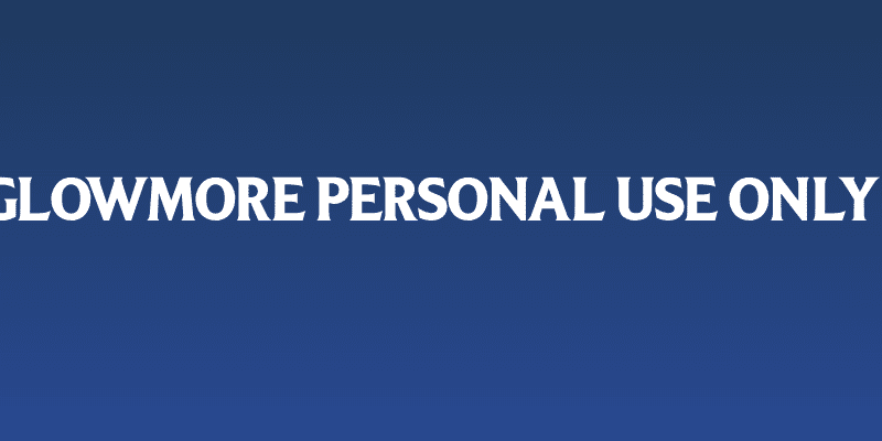 Glowmore PERSONAL USE ONLY! Social Header