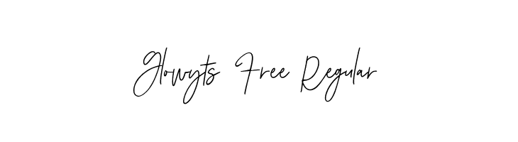 Glowyts Free Regular  Скачать бесплатные шрифты