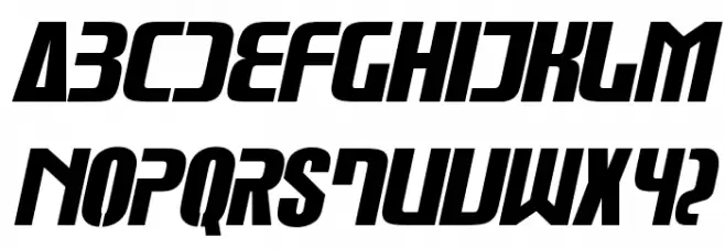 Glue Klinging Klan Italics Fonte MAIÚSCULAS