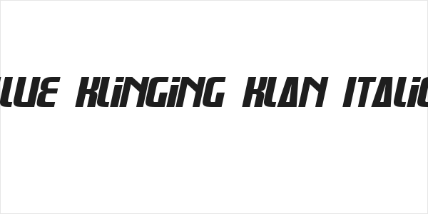 Glue Klinging Klan Italics Logo