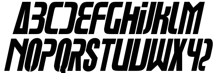 Glue Klinging Klan Thin Italics Font LOWERCASE