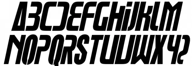 Glue Klinging Klan Thin Italics Font LOWERCASE