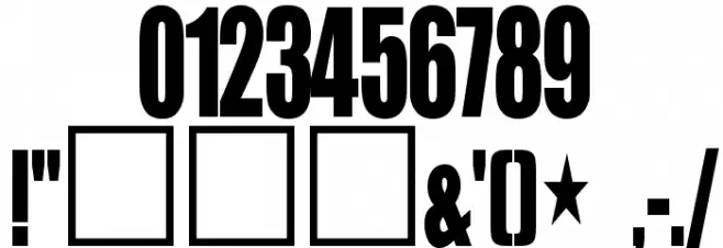 Glue Klinging Klan Thin Font OTHER CHARS