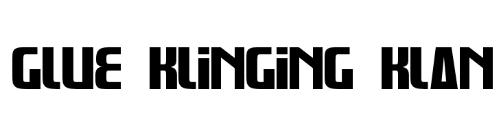 Glue Klinging Klan  免费字体下载
