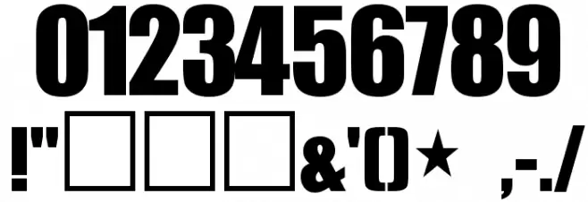 Glue Klinging Klan Font OTHER CHARS