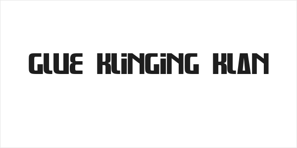 Glue Klinging Klan Logo