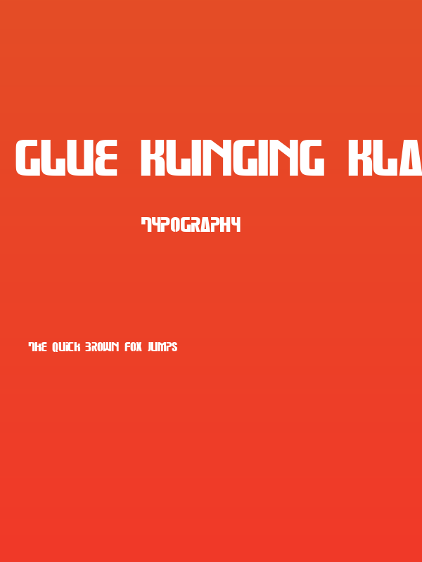 Glue Klinging Klan Poster