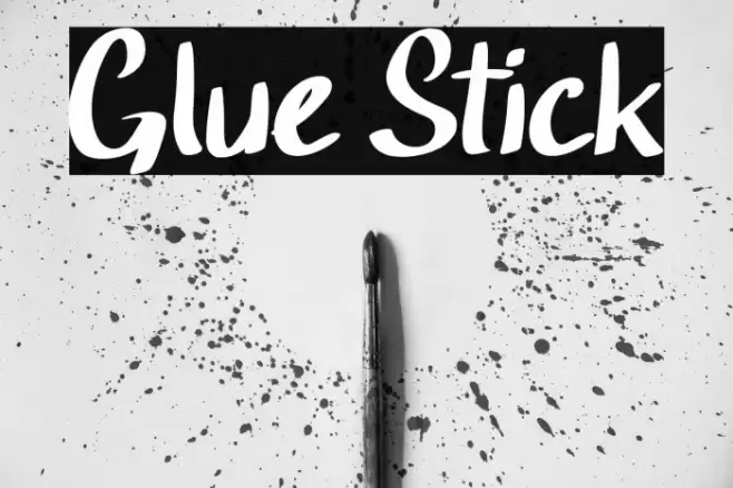Glue Stick Font examples