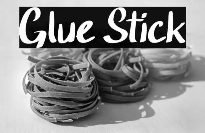 Glue Stick Font examples