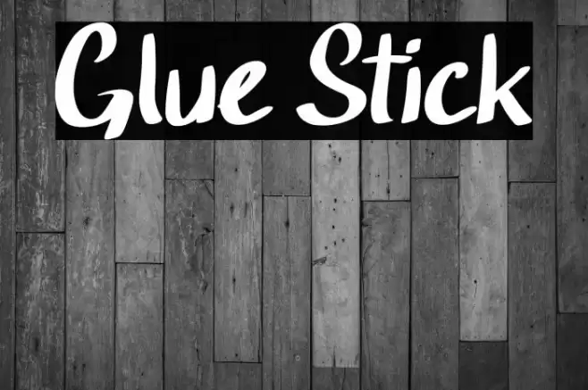 Glue Stick Font examples