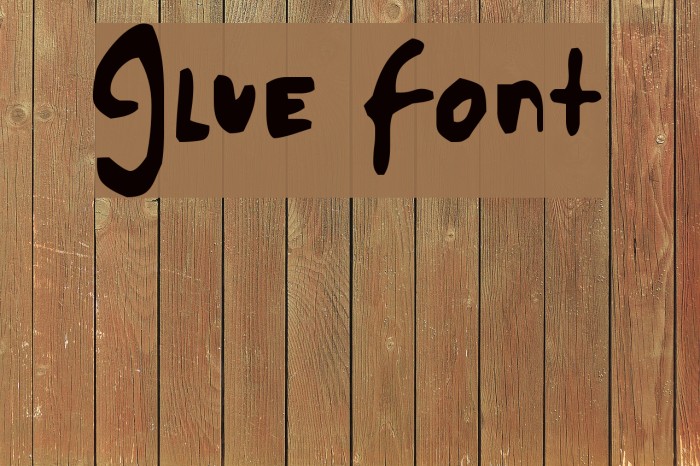 Glue Font examples
