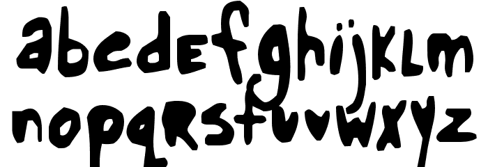 Glue Font LOWERCASE