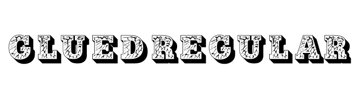 Glued Regular  Descarca Fonturi Gratis