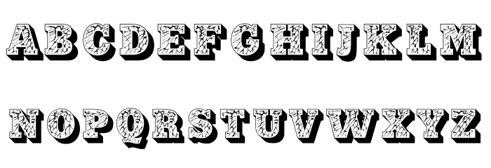 Glued Regular Font LOWERCASE