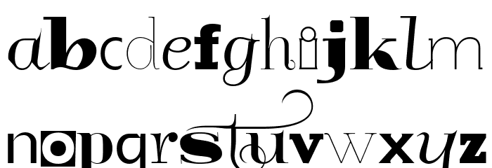 GlukMixer Font LOWERCASE