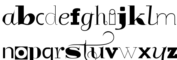 GlukMixer Font LOWERCASE