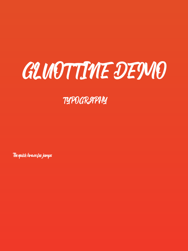 Gluottine Demo Poster