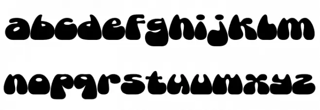 Glupy Retro Font LOWERCASE