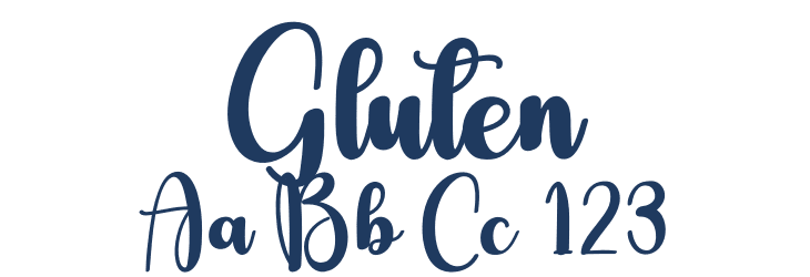 Gluten Font Preview