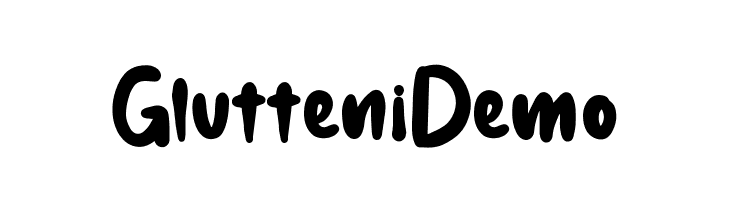 GlutteniDemo  नि: शुल्क फ़ॉन्ट्स डाउनलोड