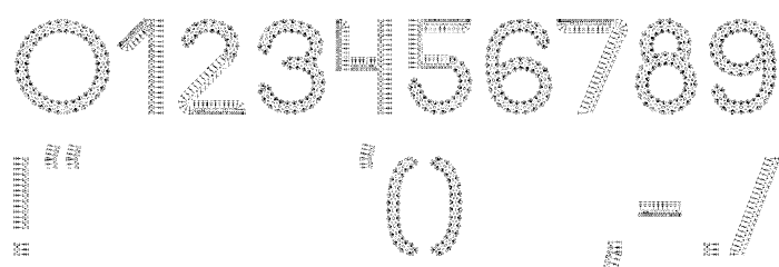 Glyph Stitch v4Regular Polices AUTRES CHARS