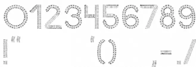 Glyph Stitch v4Regular Polices AUTRES CHARS