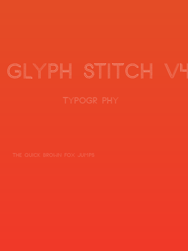 Glyph Stitch v4Regular Poster