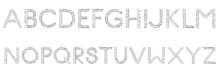 Glyph Stitch v4Regular Polices MINUSCULES