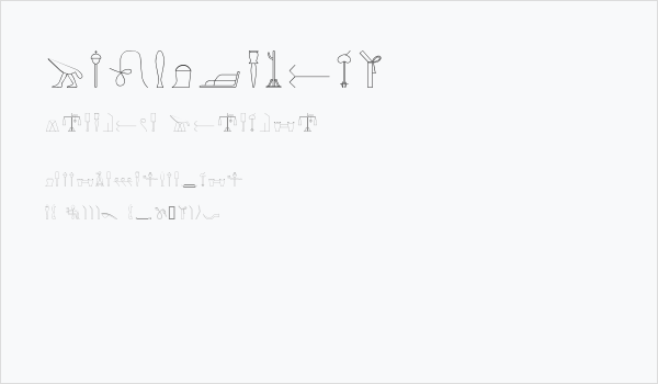 GlyphBasic4 Business Card