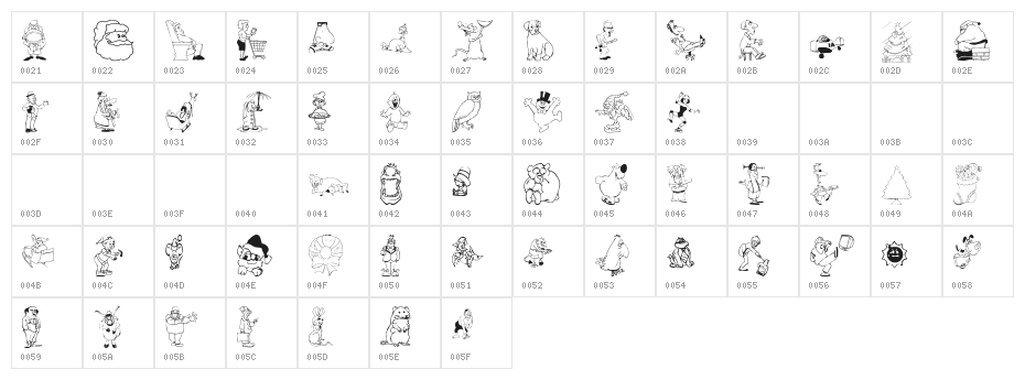GlyphDigest Character Map