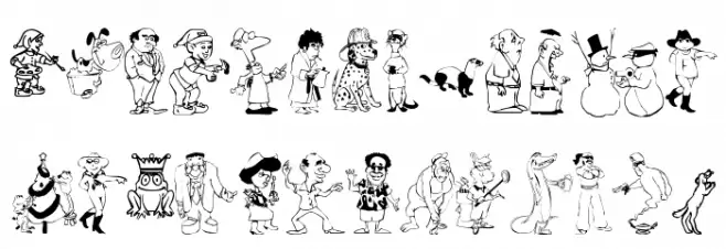 GlyphDigest خط أحرف صغيرة