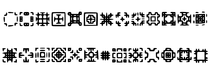 Glypha Regular Font LOWERCASE