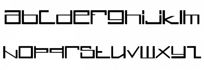 Glyphstream फ़ॉन्ट लोअरकेस
