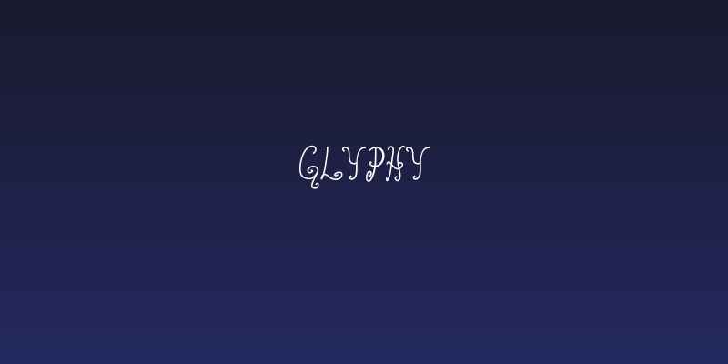 Glyphy Social Header