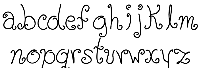 Glyphy Font LOWERCASE