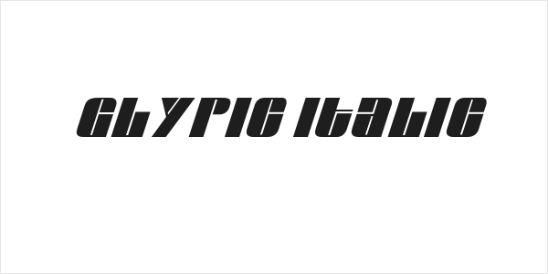 Glypic Italic Logo