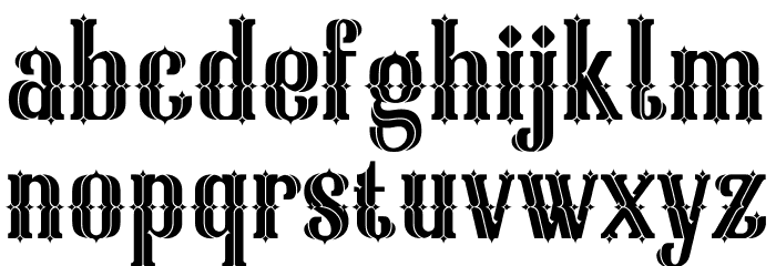 gladhyte Font LOWERCASE