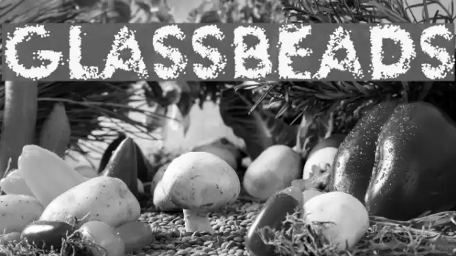 glassbeads Font examples