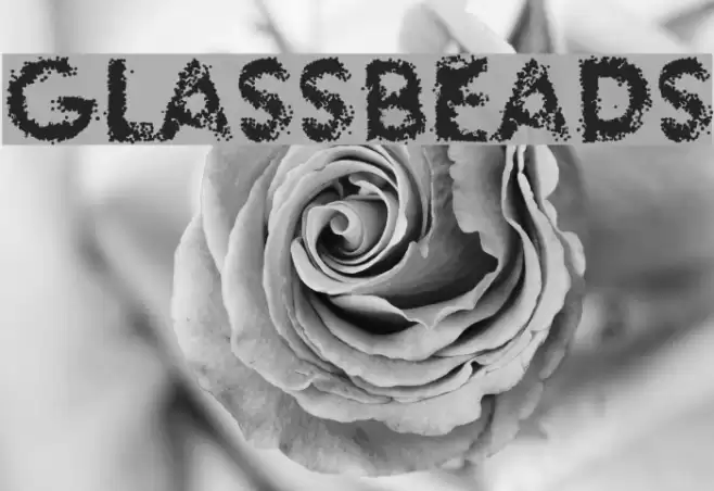 glassbeads Font examples