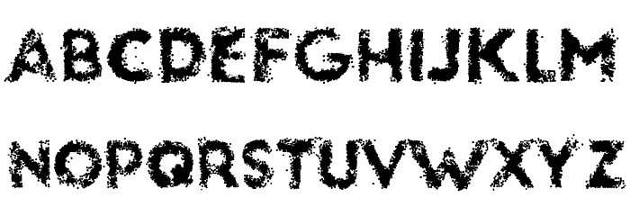 glassbeads Font LOWERCASE