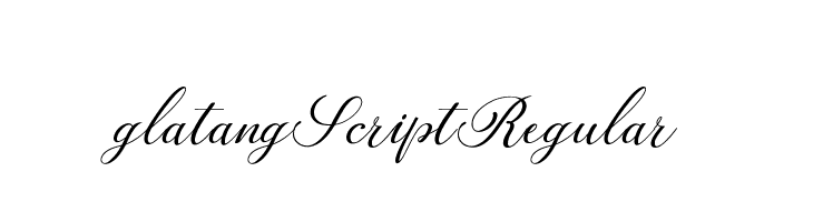 glatangScript-Regular  Frei Schriftart Herunterladen