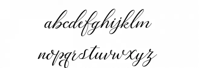 glatangScript-Regular Schriftart Kleinbuchstaben