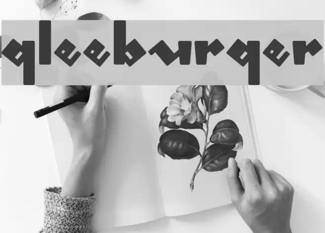 gleeburger Schriftart examples