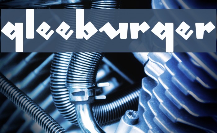 gleeburger Font examples