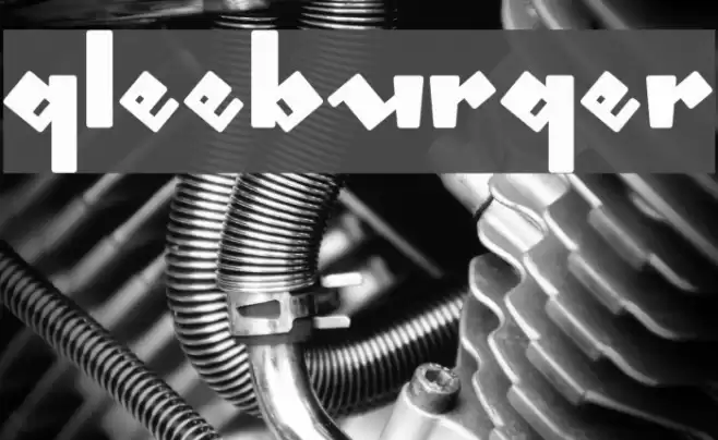 gleeburger Schriftart examples