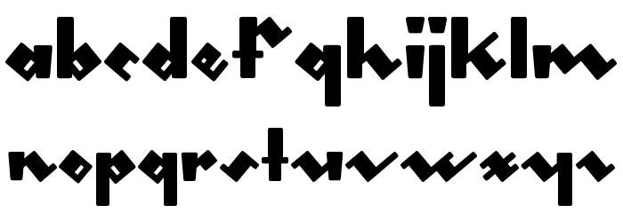 gleeburger Font LOWERCASE