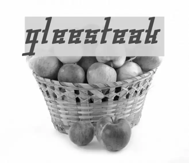 gleesteak Font examples