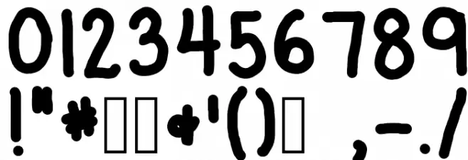 glen bold Font OTHER CHARS