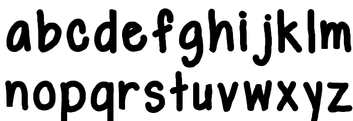 glen bold Font LOWERCASE