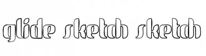glide sketch sketch  Fuentes Gratis Descargar